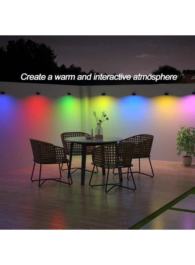 ZCXLIGHT Solar Fence Lights Outdoor,Fence Solar Lights Outdoor Waterproof Led IP65 with10 Fixed Colors ＆ RGB Color Changing for Wall Backyard Step Railing Patio Pool Porchaily&Holiday Decorations (12) - Image 4