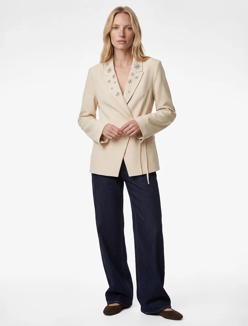 KOTON Embellished Blazer Jacket