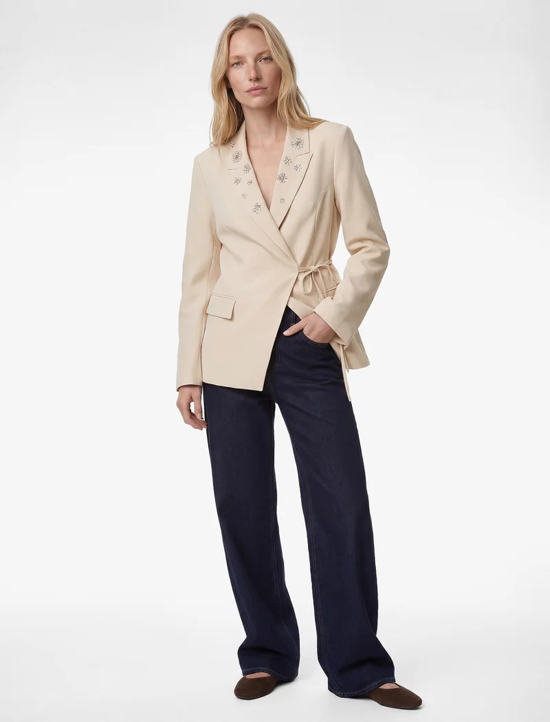 KOTON Embellished Blazer Jacket