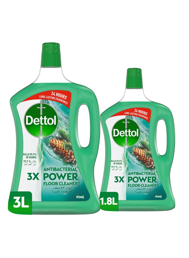 Dettol Pine Antibacterial Power Floor Cleaner 4.8Liters - Image 1