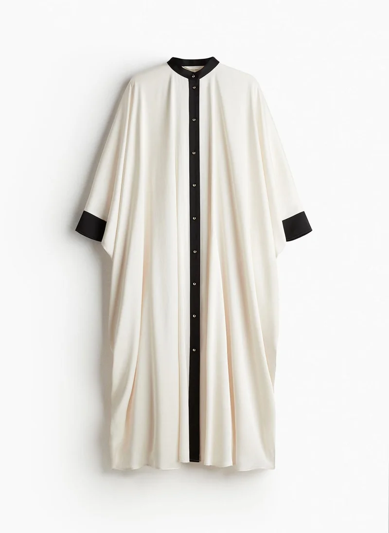 H&M Button-Front Kaftan Dress