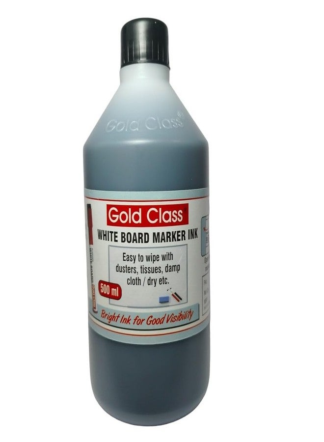 Gold Class White Board Marker Ink, 500ML | Easily refillable | Suitable for Marker Pens with Multiple Surfaces | Office Stationery | School Stationery (Black) - Image 1