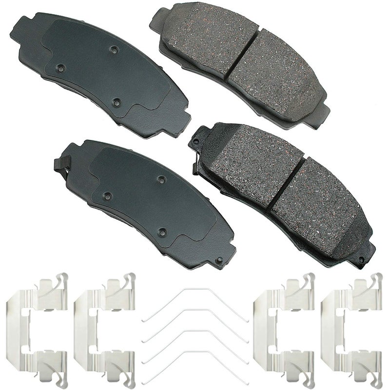 Akebono ACT1089A UltraPremium Ceramic Front Disc Brake Pads GREY
