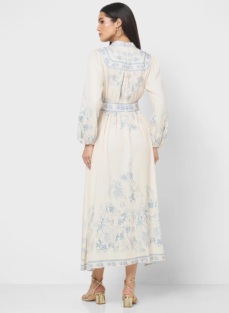 خزانة Abstract Print Dress