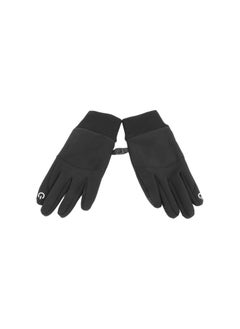 Skiing Fleece Gloves, Black Waterproof Winter Fleece Gloves Unisex for Camping