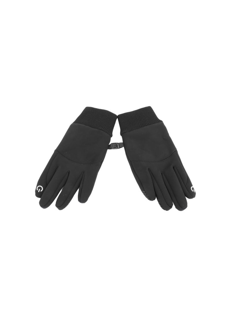 Generic - Skiing Fleece Gloves, Black Waterproof Winter Fleece Gloves Unisex for Camping - Image 1