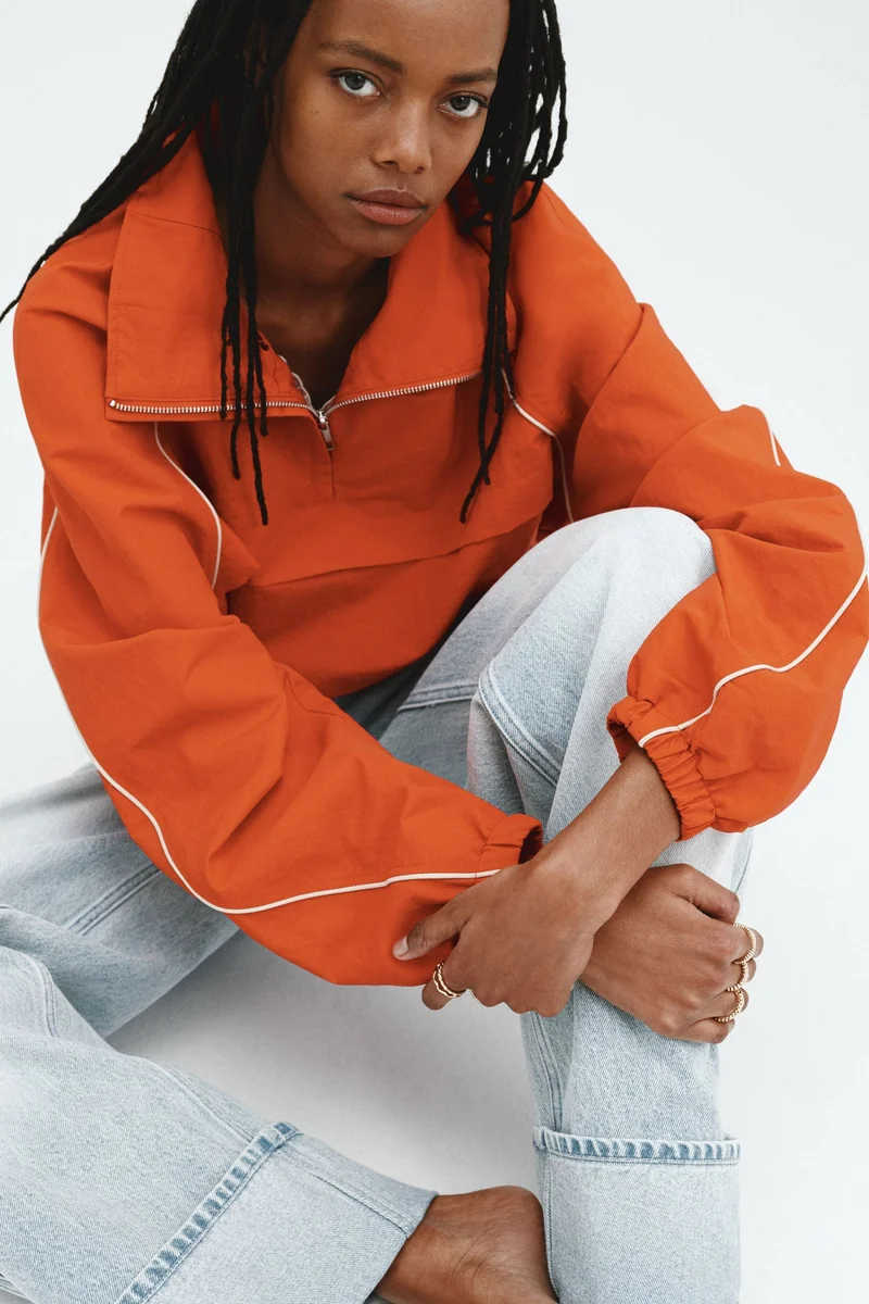 H&M  Barrel Leg Regular Waist Jeans for Women | Best Price UAE