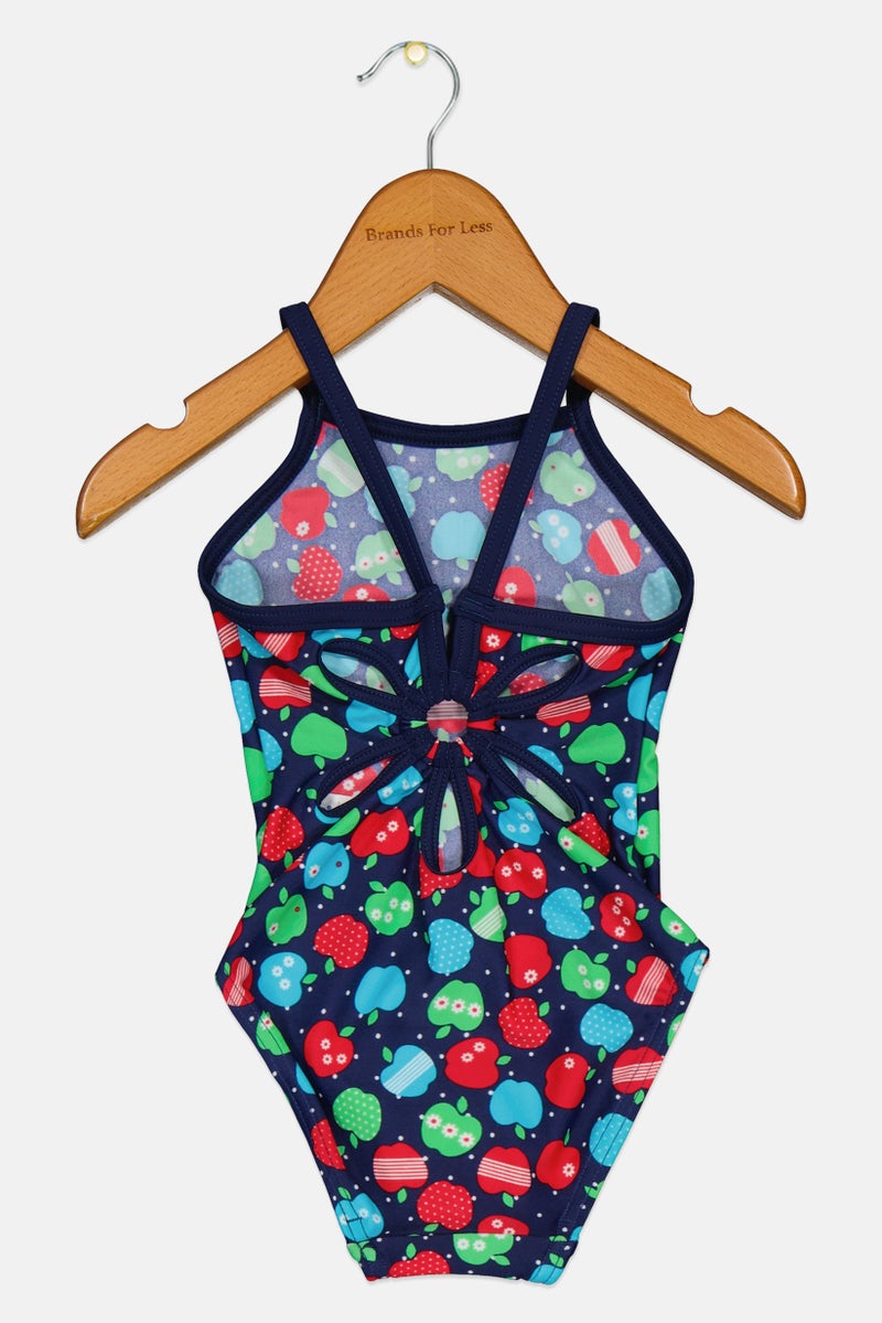 ZOGGS بدلة سباحة قطعة واحدة للبنات الصغيرات من أبلتيزر يارومبا، متعددة الألوان - Image 2
