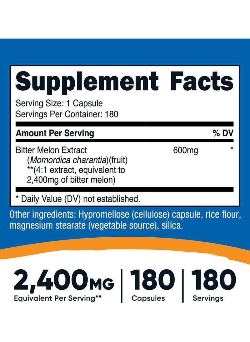 Nutricost قرع مر 600 ملجم 180 كبسولة - Image 2