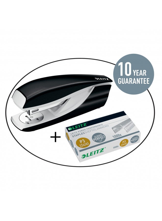 LEITZ لايتز 55700000 دبابيس أداء الطاقة P3 24/6، فولاذ قوي، طول 6 مم، 1000 دبابيس، سعة تصل إلى 30 ورقة - Image 4