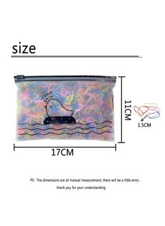 GoodBuy bag of 700 Girly colorful elastic hair rubber tiny small ties  - Image 2