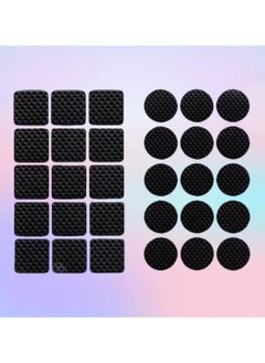 LDQ 45 PCS Black Non-Slip Foot Pads, Square Black PVC Sticky Bubble, Sponge Tape, Furniture Table Chair-Non-Slip Pads  - Image 5