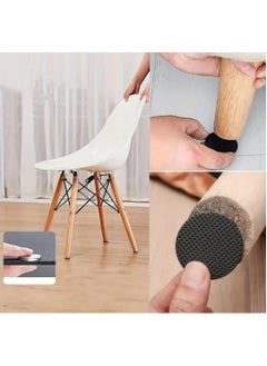 LDQ 45 PCS Black Non-Slip Foot Pads, Square Black PVC Sticky Bubble, Sponge Tape, Furniture Table Chair-Non-Slip Pads  - Image 3