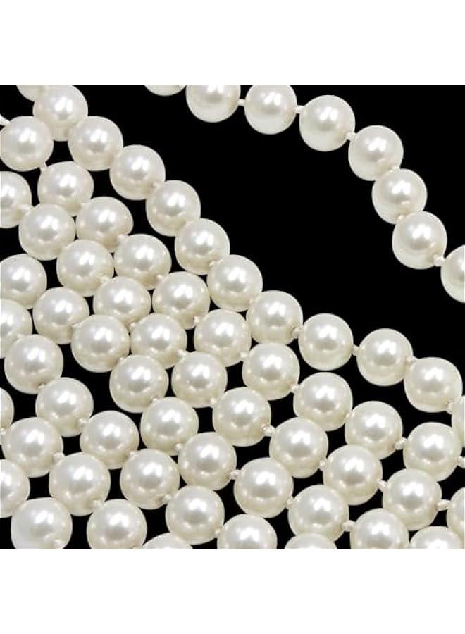 Arabest Craft String Pearls 10MM Beads Garland, 14 Yards  Garland Faux Pearl Beads String Roll Bulk for DIY Craft, Wedding, Party,  Tree Decoration - Image 1