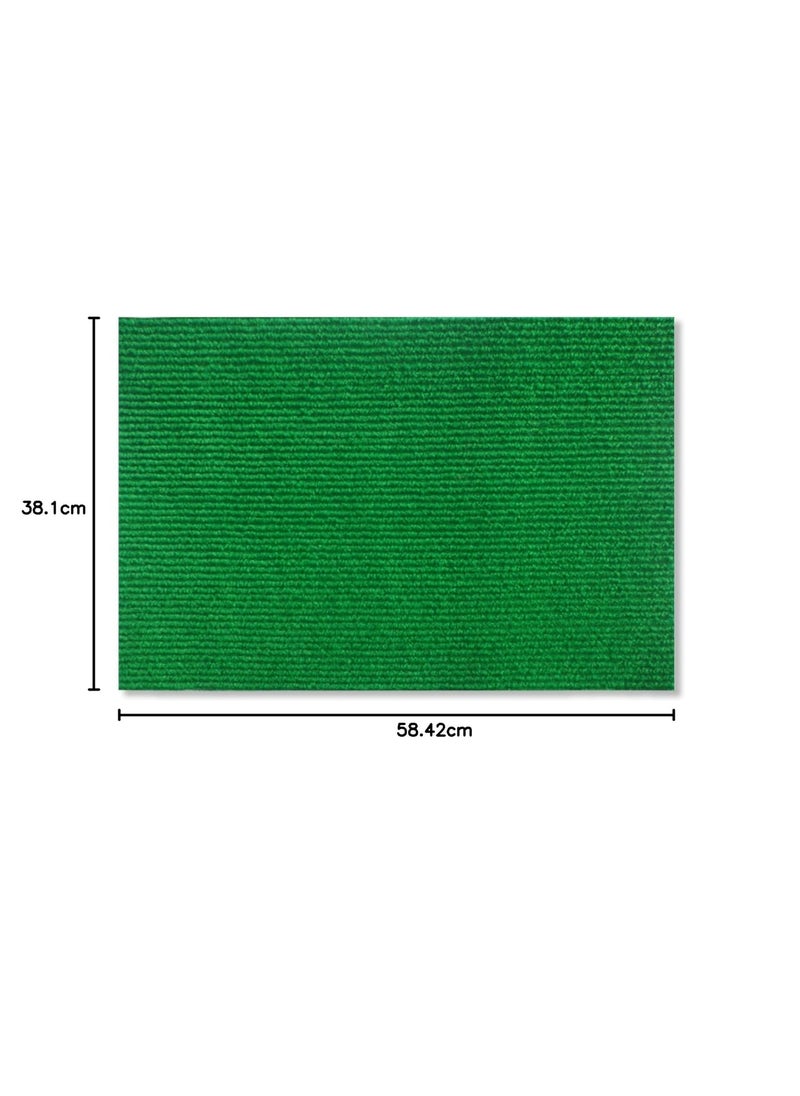 Status Contract Status Contract Anti Slip Front Door Mat |(15"x23") Living Room Rug for Entrance Doors | Nylon Floor Mats for Home | Essential Small Rugs for Office, Bedroom & Kitchen| (Green)  - Image 2