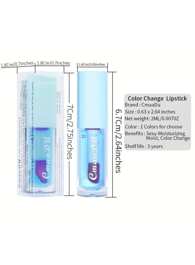 CmaaDu Valentine's Day Gift - Color Changing Lip Glaze with Natural Moisturizing and Hydrating Properties - Long Lasting, Daily Lip Care with Fruit Flavor and Natural Pink Color (05) - Image 4