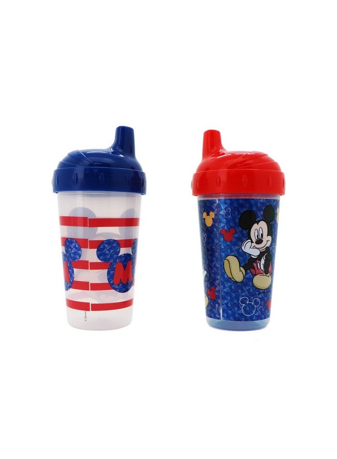Cudlie Disney Baby Boy 2 Pack 10 Oz Hard Spout Sippy Cup for Toddler, Cheesin Mickey - Image 2
