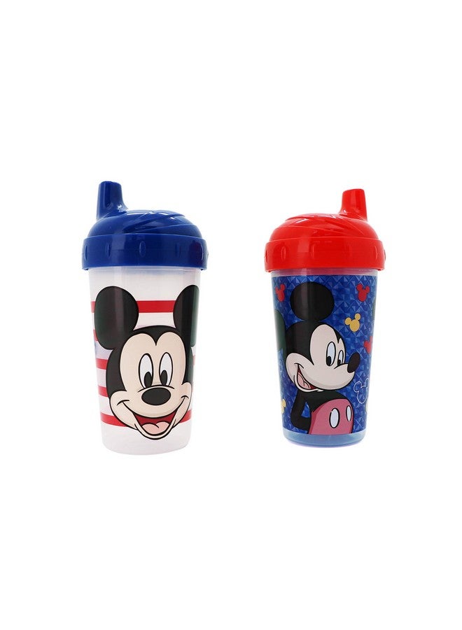 Cudlie Disney Baby Boy 2 Pack 10 Oz Hard Spout Sippy Cup for Toddler, Cheesin Mickey - Image 1