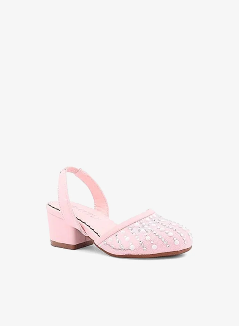 Cuple Girls Block Heel Slingback Heels