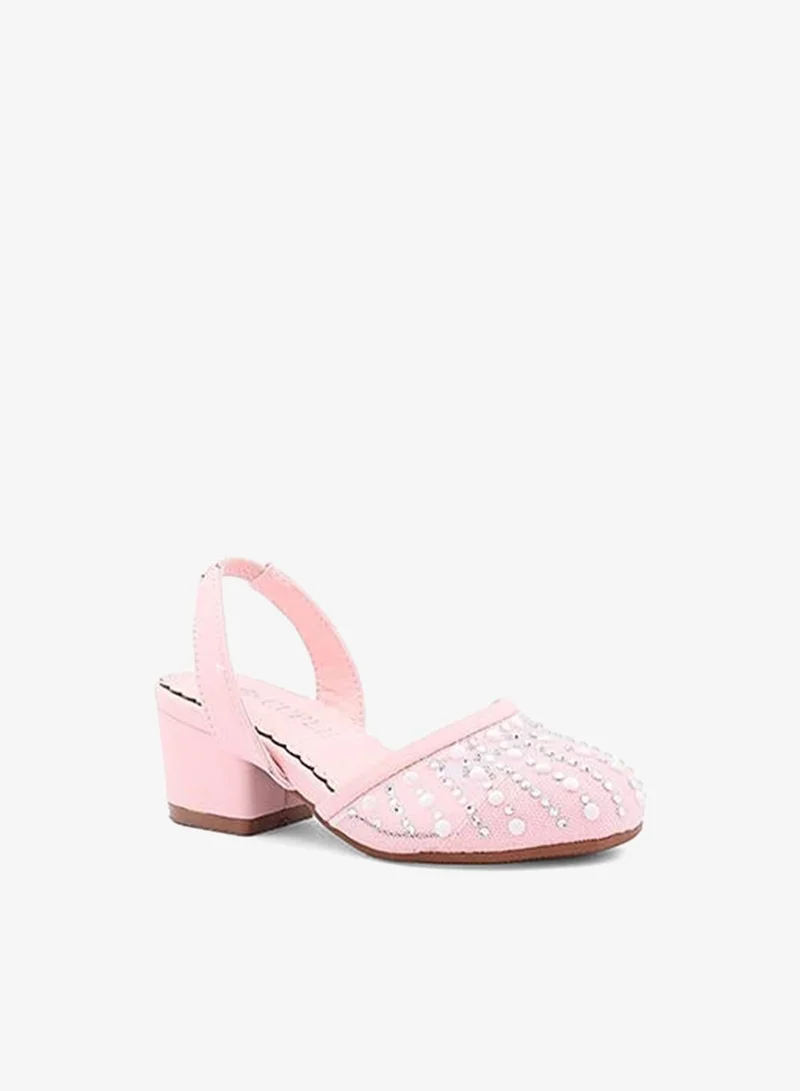 Cuple Girls Block Heel Slingback Heels