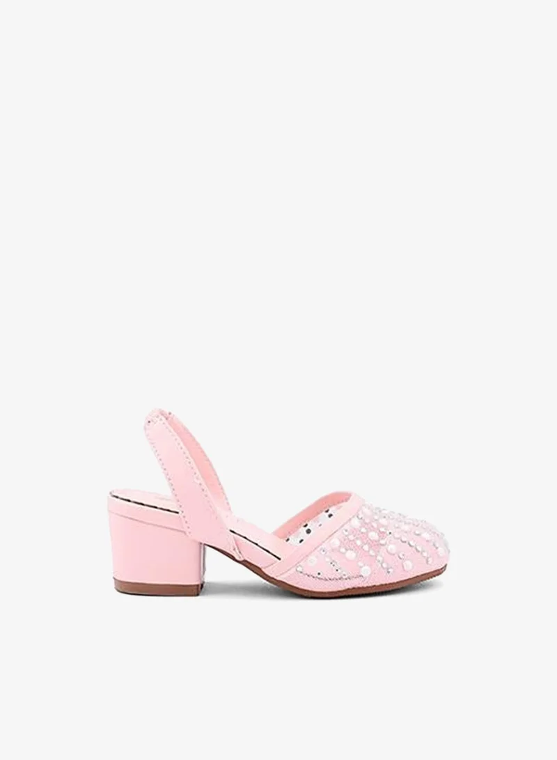 Cuple Girls Block Heel Slingback Heels