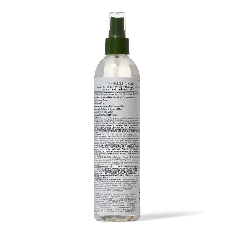Proclaim Olive Spray On Glosser, Detangling, Smoothing, Antifrizz, Relaxed or Permed Hair, Paraben free, Sulfate Free, Enhances Color - Image 2