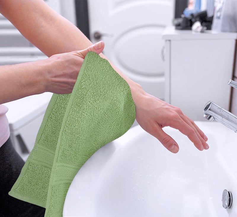 Utopia Towels 6 Pack Premium Hand Towels Set, 16 by 28 inches, 100% Ring Spun Cotton, Ultra Soft and Highly Absorbent 600GSM Towels for Bathroom, Gym, Shower, Hotel, and Spa, Sage Green - Image 3