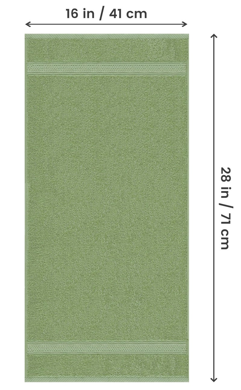 Utopia Towels 6 Pack Premium Hand Towels Set, 16 by 28 inches, 100% Ring Spun Cotton, Ultra Soft and Highly Absorbent 600GSM Towels for Bathroom, Gym, Shower, Hotel, and Spa, Sage Green - Image 2