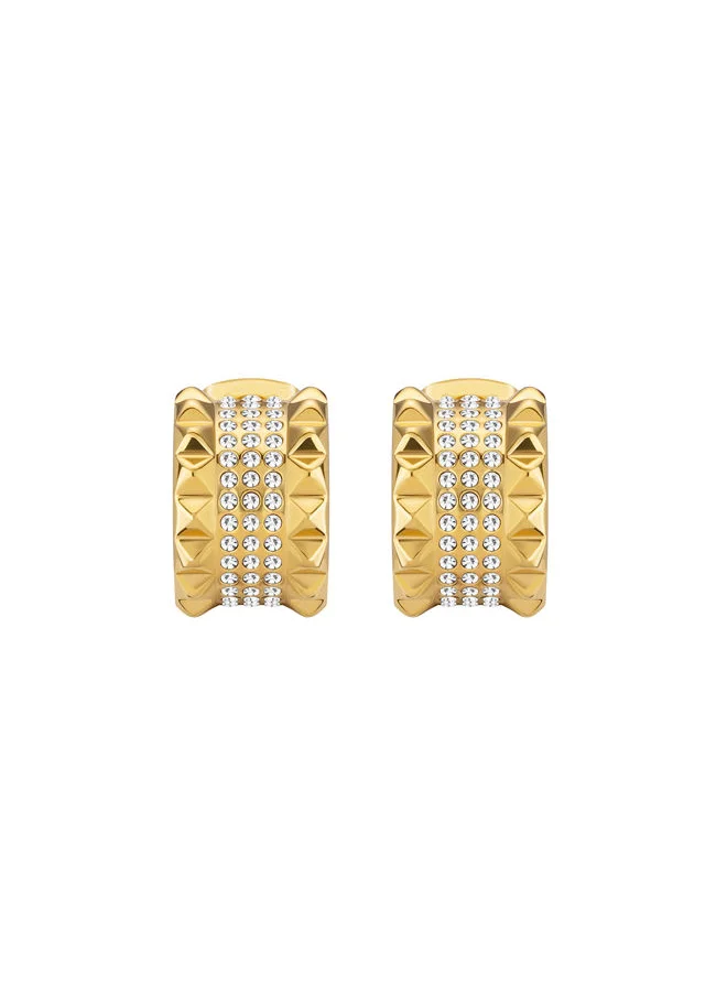 بوليس Barrel Earring for Women Gold Plating with crystals