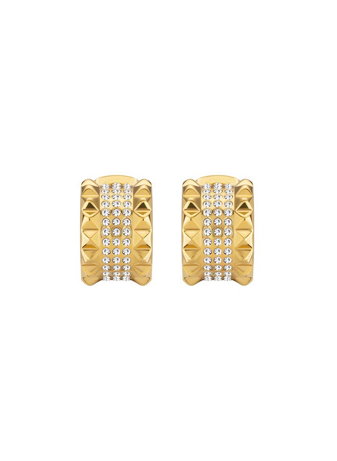 POLICE - Barrel Earring for Women Gold Plating with crystals - Image 1