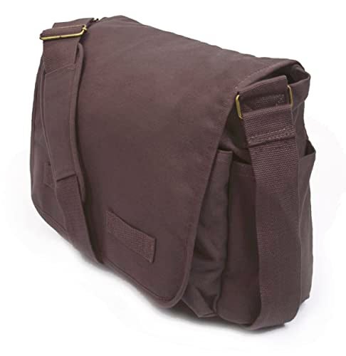 Sweetbriar Classic Vintage Messenger Bag - Original Heavyweight Cotton Canvas Shoulder Bag with Upgraded Features - Image 2