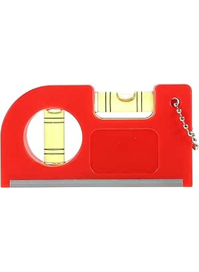 Red Hanging Bubble String Line Level Tool for Flooring Decking and Drainage Slope Layout - Image 1