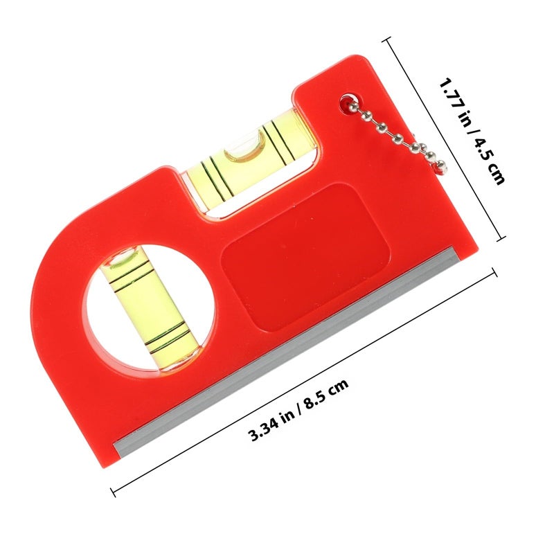 Red Hanging Bubble String Line Level Tool for Flooring Decking and Drainage Slope Layout - Image 3