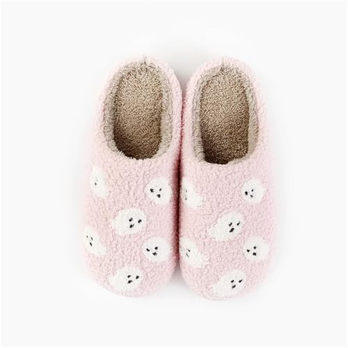 Tellrain Ghost Slippers Women Adults Halloween Fun Spooky House Fuzzy Slipper Unisex Comfy Soft Cozy Men Shoes Bedroom Cutest Cookie - Image 3
