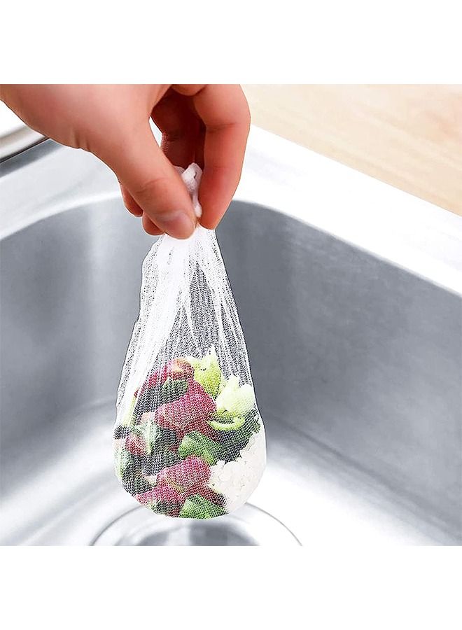 Kitchen Sink Strainer Sink Food Catcher Corner Sink Strainer Basket With 100 Net Bags And Double-Sided Tape For Kitchen Food Waste Leftover - Image 4