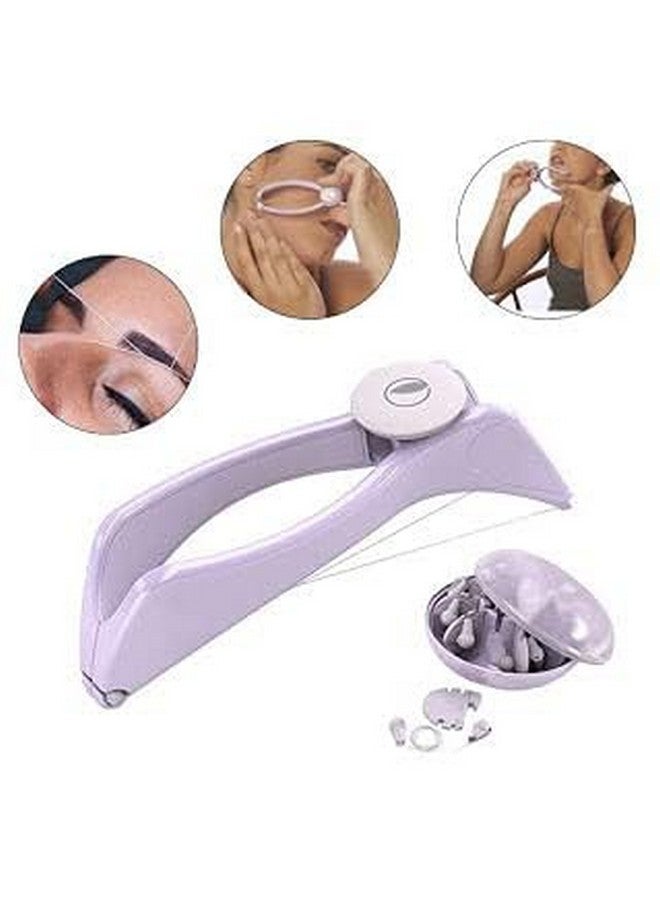 JETVEEK Silique Eyebrow Face and Body Hair Threading and Removal Epilators System Multi Use with extra 6 thread, Wipe, Unisex adult - Image 2