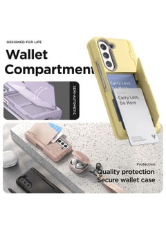 VRS Design Terra Guard Modern GO Pen Edition Samsung Galaxy Z Fold 5 Case Cover with [S-Pen Compartment in Hinge Protection] & [2 Card Holder] & Front Screen Protector - Clear (S-Pen NOT Included)  - Image 4