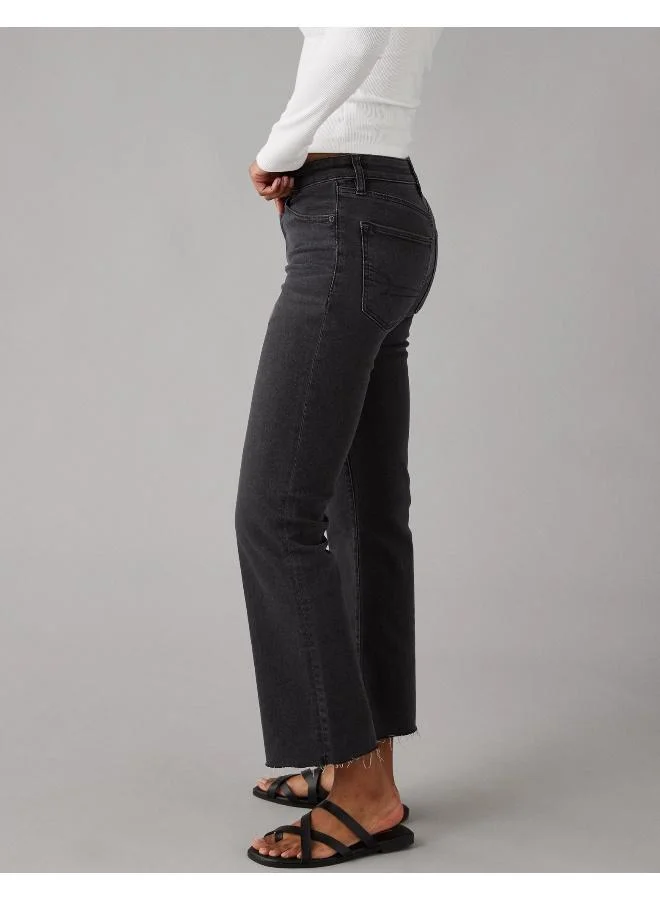 American Eagle AE Next Level High-Waisted Kick Bootcut Crop Jean