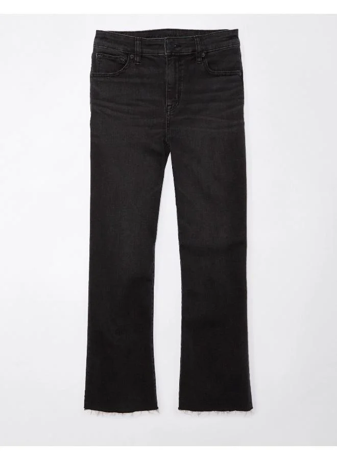 American Eagle AE Next Level High-Waisted Kick Bootcut Crop Jean