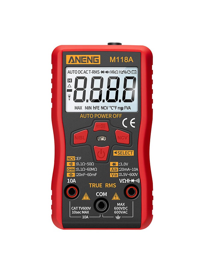 ANENG M118A Auto Ranging Digital Multimeter High-Accuracy TRMS 6000 Counts Voltage Current Ohm Capacitance Diode Multi Tester  - Image 1