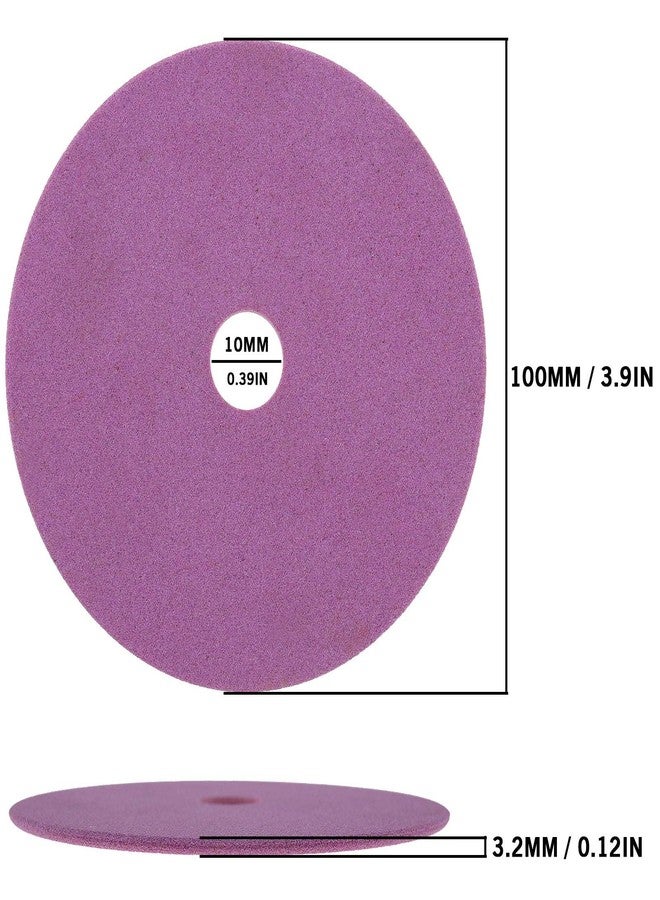 كريت آيديا إنشاء فكرة قرص طحن عجلة 100 مم × 10 مم × 3.2 مم شفرة شحذ المنشار السلسلة من الكوراندوم مبراة المنشار السلسلة مقاومة للتآكل عبوة من قطعتين - Image 4
