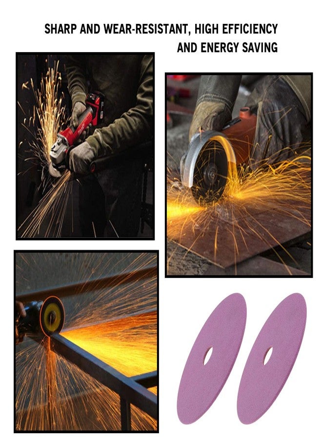 كريت آيديا إنشاء فكرة قرص طحن عجلة 100 مم × 10 مم × 3.2 مم شفرة شحذ المنشار السلسلة من الكوراندوم مبراة المنشار السلسلة مقاومة للتآكل عبوة من قطعتين - Image 3