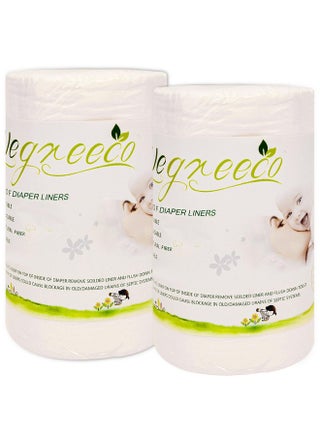wegreeco Unscented Diaper Liners - Fragance Free and Chlorine Free Cloth Diaper Liners - 100 Sheets Per Roll (2 Roll) - pzsku/ZD607710827F1F6428BDCZ/45/_/1737031438/ad28c89a-b36b-457b-af04-959c08535cee