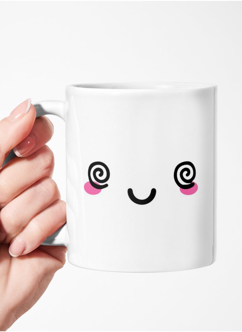Phone Plante - Ceramic coffee mug printed with a creative cartoon face 11Oz - Image 1