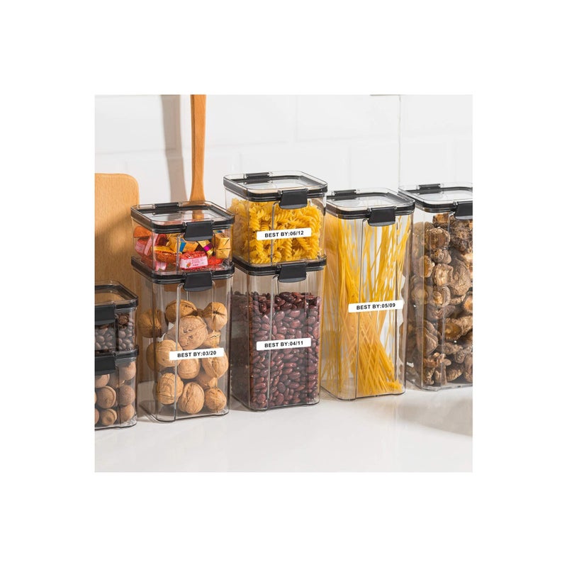 Zikra D11 Labels Maker Tape, Waterproof Thermal Barcode Label Printer Paper Stickers Labeler Roll, Name Tag for Spice Jars Bottle (1550mm-130pcs, 1 Rolls) - Image 2