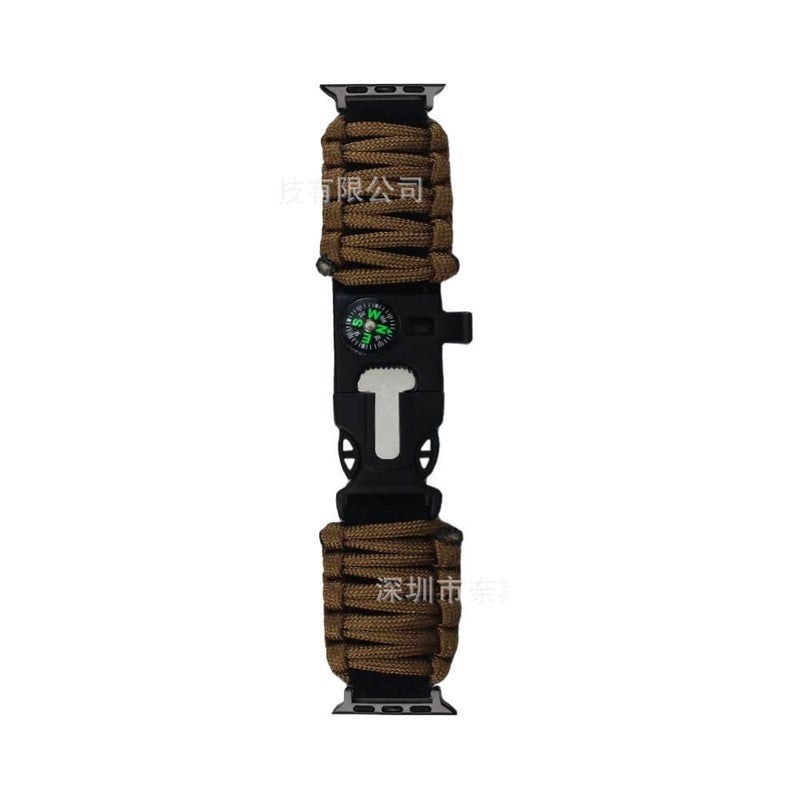 منتج لـ الاستخدام اليومي للساعة الذكية واستبدال السوار والرياضة وتغيير الإطلالة باللون بني Apple Watch Smartwatch - Image 1
