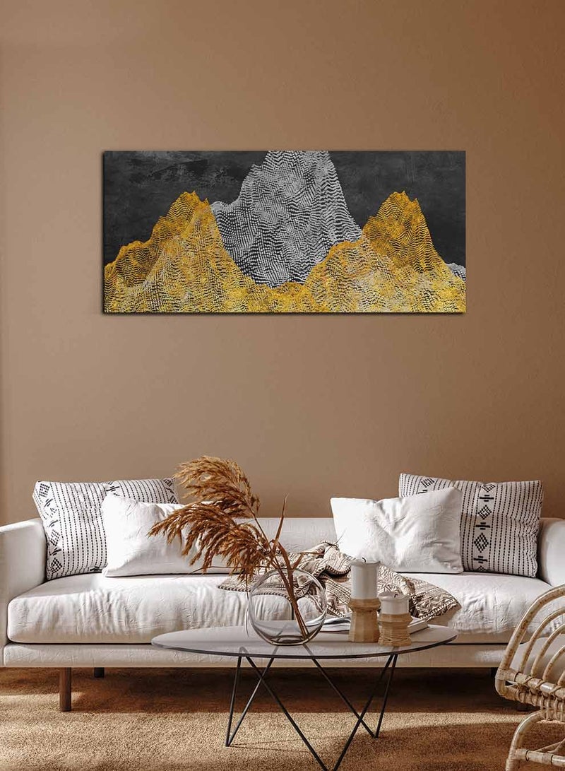 لوحة كانفاس على إطار خشبي بمنظر بانوراما، تصميم فن تجريدي ملون، للمنزل، غرفة المعيشة، المكتب، الديكور - Image 2