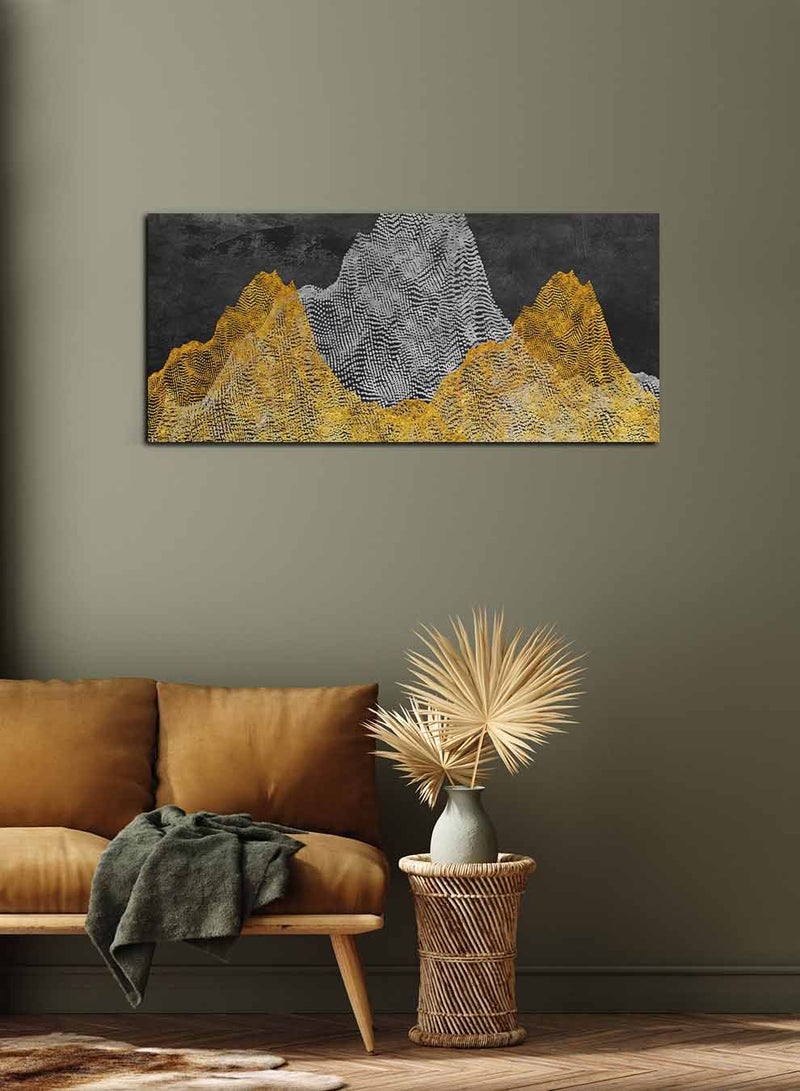 لوحة كانفاس على إطار خشبي بمنظر بانوراما، تصميم فن تجريدي ملون، للمنزل، غرفة المعيشة، المكتب، الديكور - Image 1