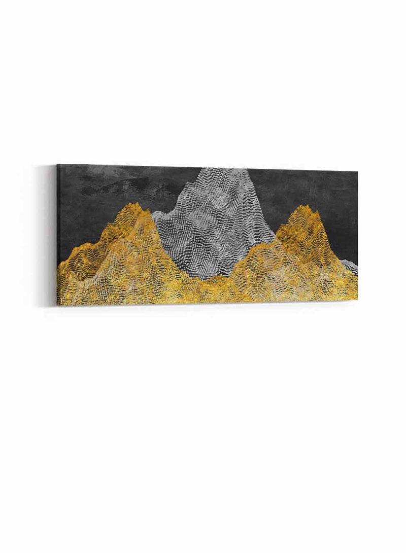 لوحة كانفاس على إطار خشبي بمنظر بانوراما، تصميم فن تجريدي ملون، للمنزل، غرفة المعيشة، المكتب، الديكور - Image 3