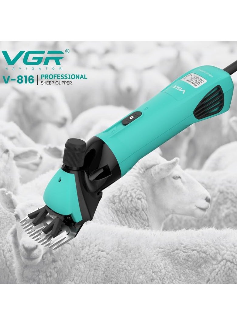 VGR - V-816 Professional Sheep-Goat Hair Cutting Clipper, Green Pet Hair Trimmer - Image 1